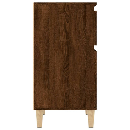 vidaXL Nachttische 2 Stk. Braun Eichen-Optik 40x35x70 cm