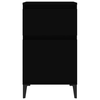 vidaXL Nachttisch Schwarz 40x35x70 cm