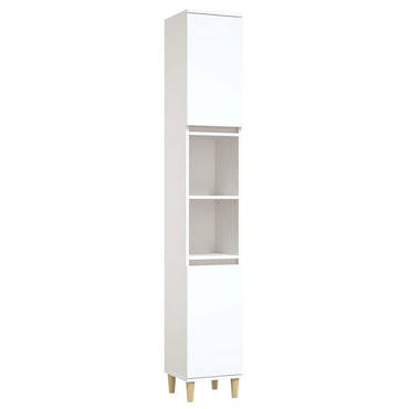 vidaXL Badschrank Weiß 30x30x190 cm Holzwerkstoff