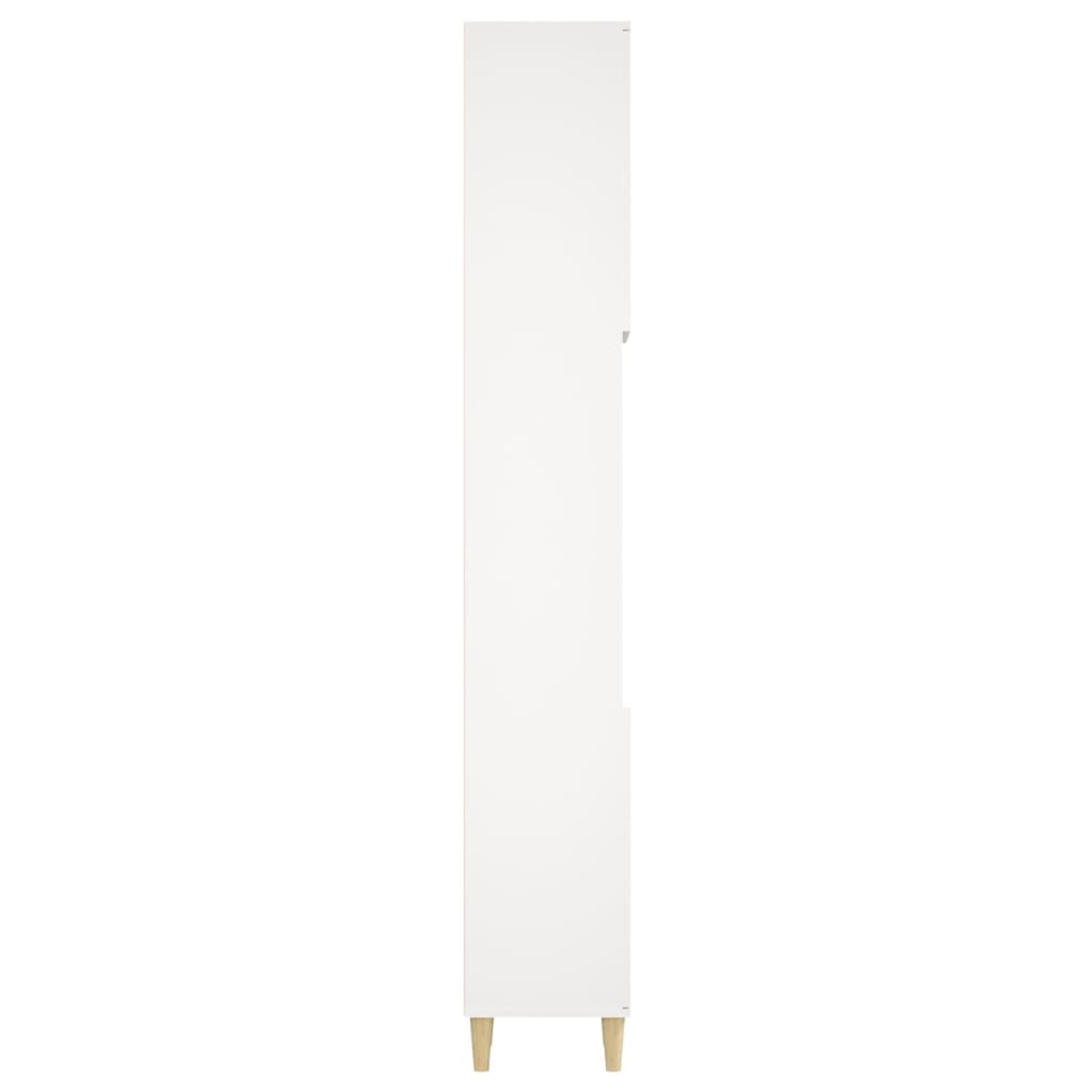 vidaXL Badschrank Weiß 30x30x190 cm Holzwerkstoff