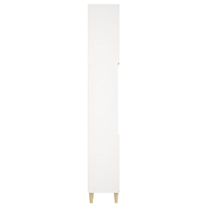 vidaXL Badschrank Weiß 30x30x190 cm Holzwerkstoff