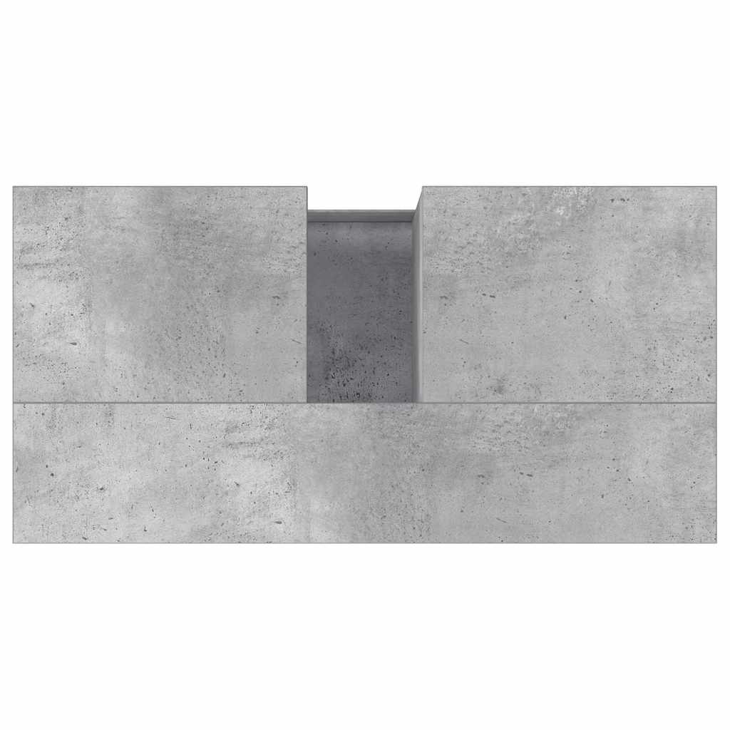 vidaXL Badschrank Betongrau 65x33x60 cm Holzwerkstoff