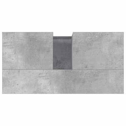 vidaXL Badschrank Betongrau 65x33x60 cm Holzwerkstoff
