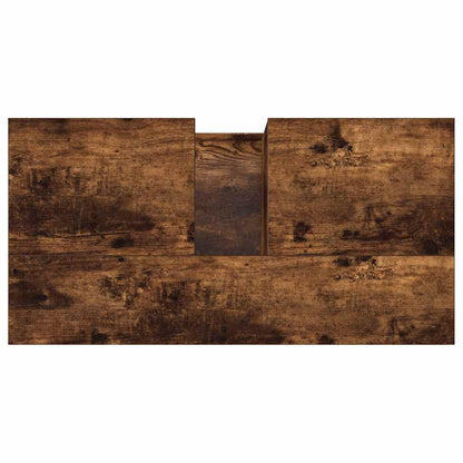 vidaXL Badschrank Räuchereiche 65x33x60 cm Holzwerkstoff