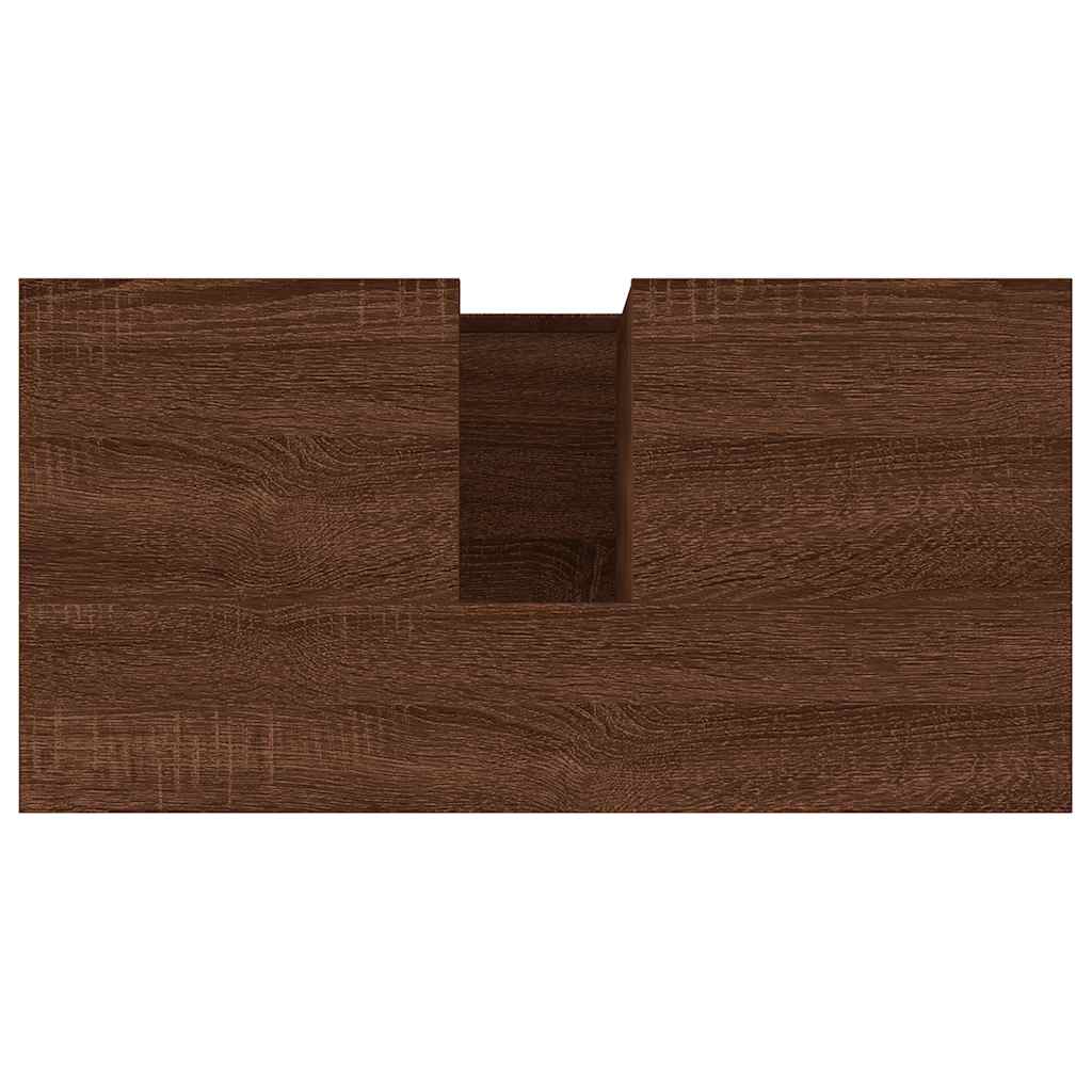 vidaXL Badschrank Braun Eichen-Optik 65x33x60 cm Holzwerkstoff