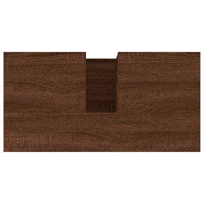 vidaXL Badschrank Braun Eichen-Optik 65x33x60 cm Holzwerkstoff