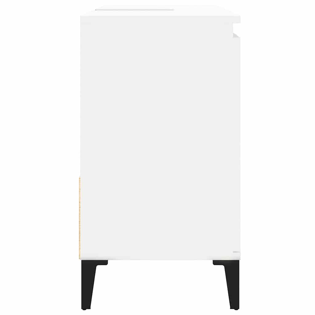 vidaXL Badschrank Weiß 65x33x60 cm Holzwerkstoff