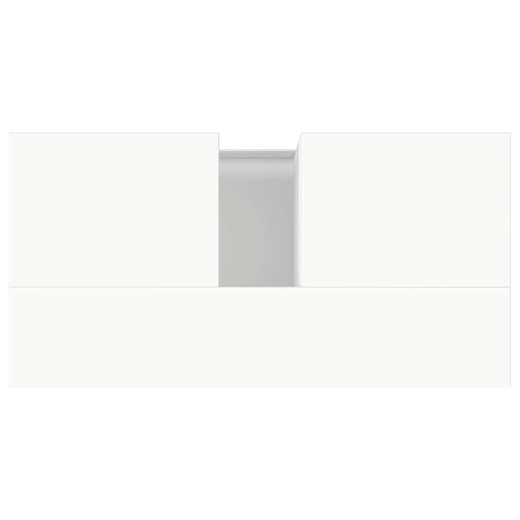 vidaXL Badschrank Weiß 65x33x60 cm Holzwerkstoff
