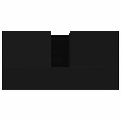 vidaXL Badschrank Schwarz 65x33x60 cm Holzwerkstoff