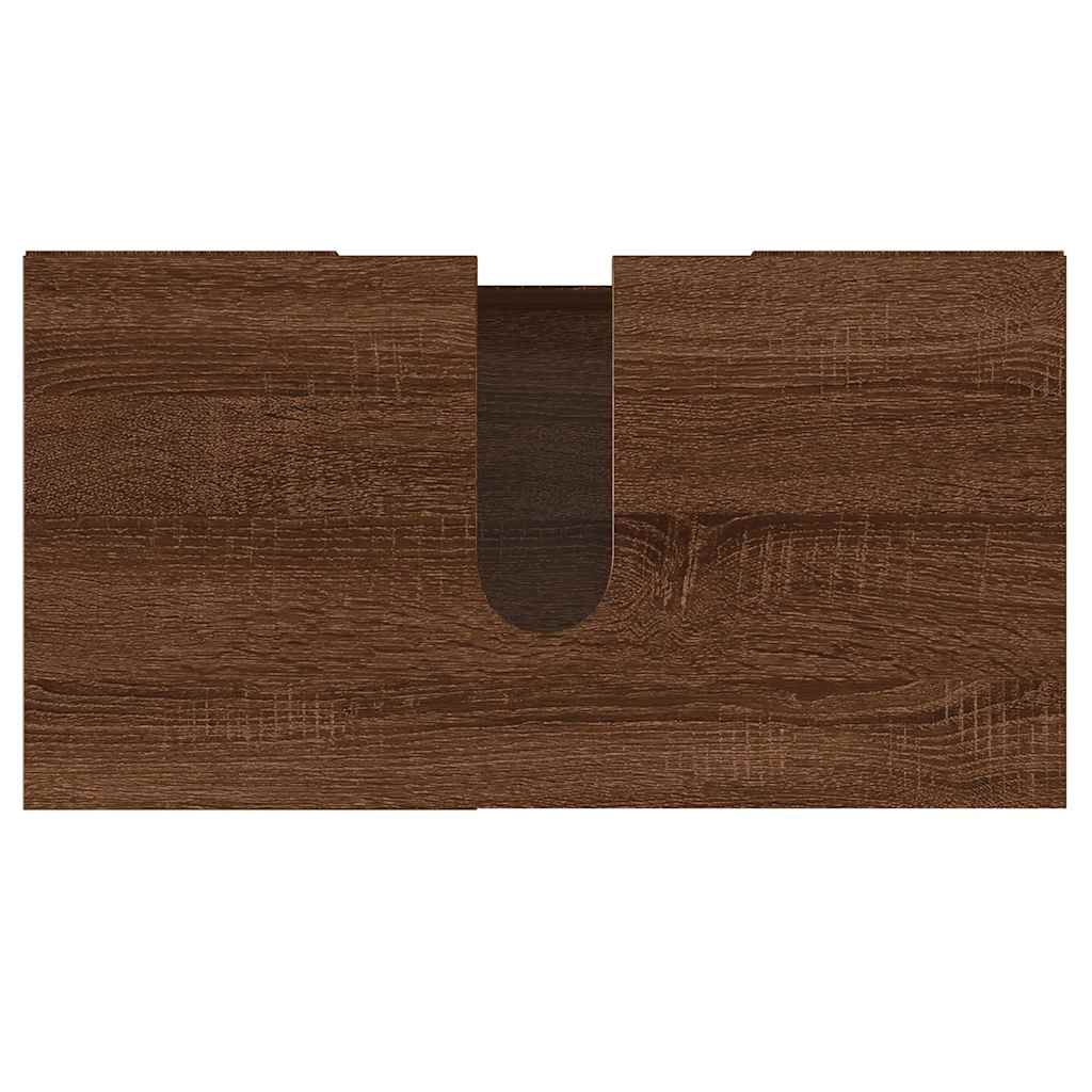 vidaXL Badschrank Betongrau 65x33x60 cm Holzwerkstoff