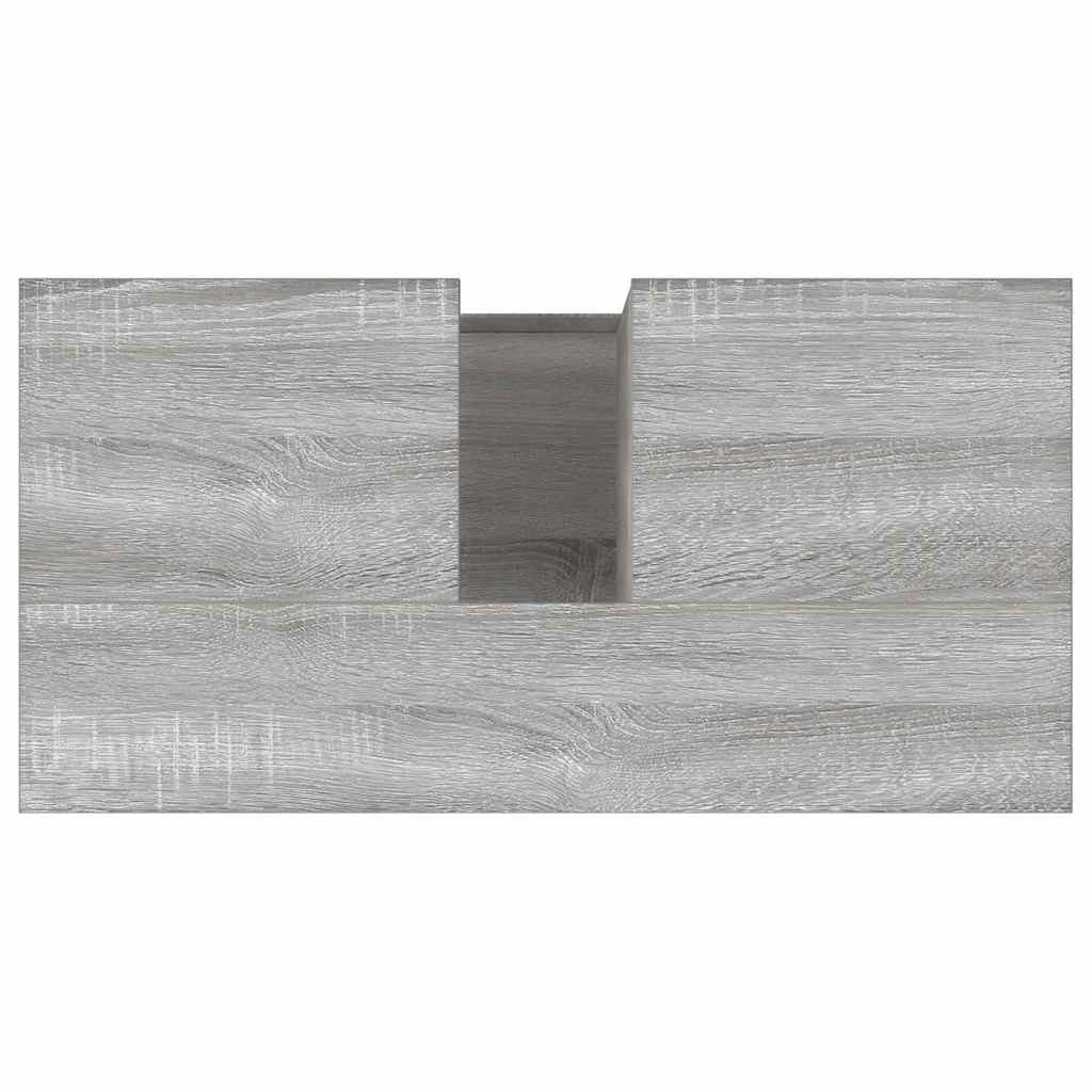 Badschrank Grau Sonoma 65x33x60 cm Holzwerkstoff