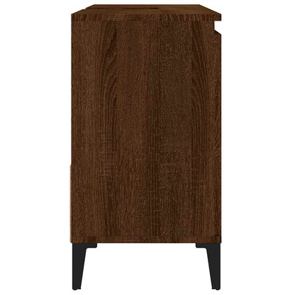 vidaXL Badschrank Braun Eichen-Optik 65x33x60 cm Holzwerkstoff