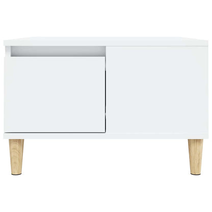 vidaXL Table basse Blanc 55x55x36,5 cm Bois d'ingénierie