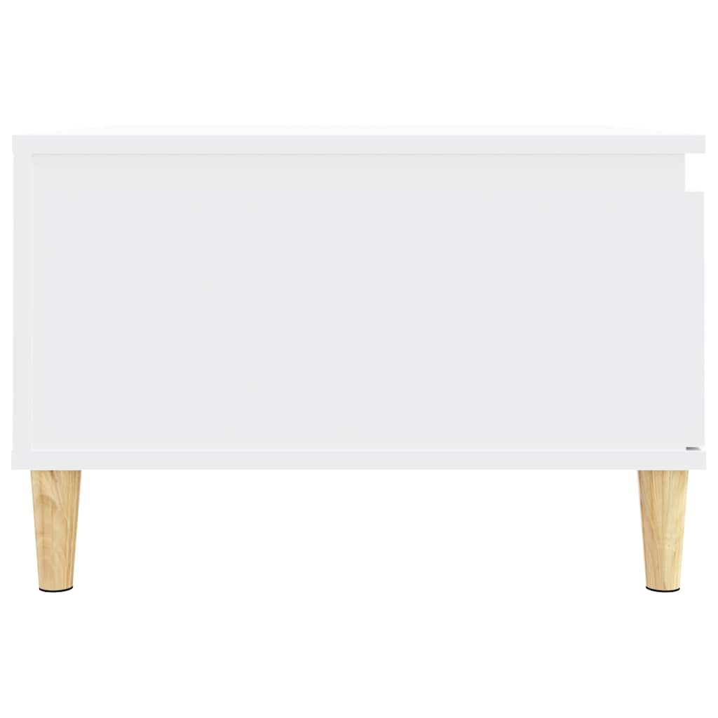 vidaXL Table basse Blanc 55x55x36,5 cm Bois d'ingénierie