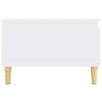 vidaXL Table basse Blanc 55x55x36,5 cm Bois d'ingénierie