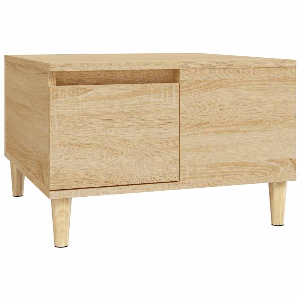 vidaXL Table basse chêne Sonoma 55x55x36,5 cm bois d'ingénierie