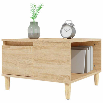 vidaXL Table basse chêne Sonoma 55x55x36,5 cm bois d'ingénierie