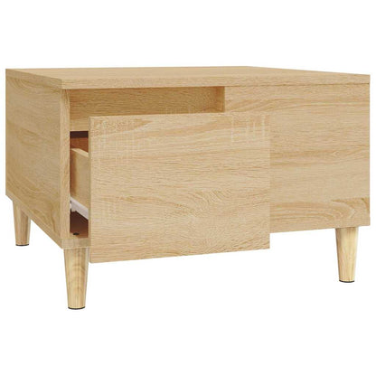 vidaXL Table basse chêne Sonoma 55x55x36,5 cm bois d'ingénierie