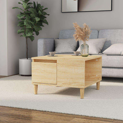 vidaXL Table basse chêne Sonoma 55x55x36,5 cm bois d'ingénierie