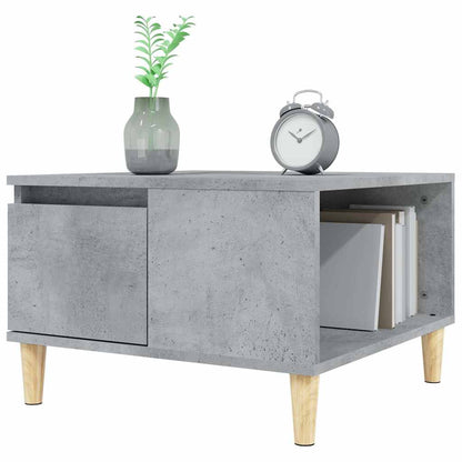 vidaXL Table basse gris béton 55x55x36,5 cm Bois d'ingénierie