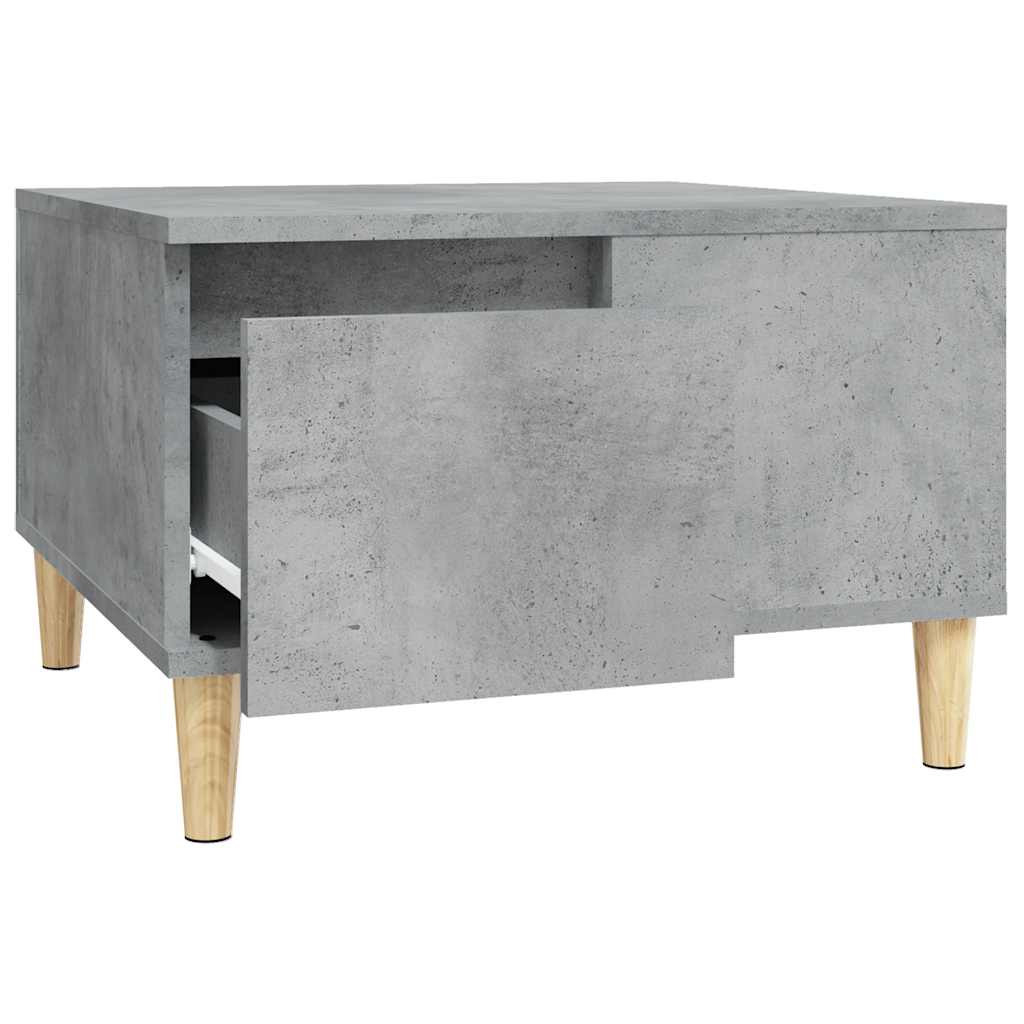 vidaXL Table basse gris béton 55x55x36,5 cm Bois d'ingénierie