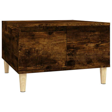 vidaXL Table basse chêne fumé 55x55x36,5 cm bois d'ingénierie
