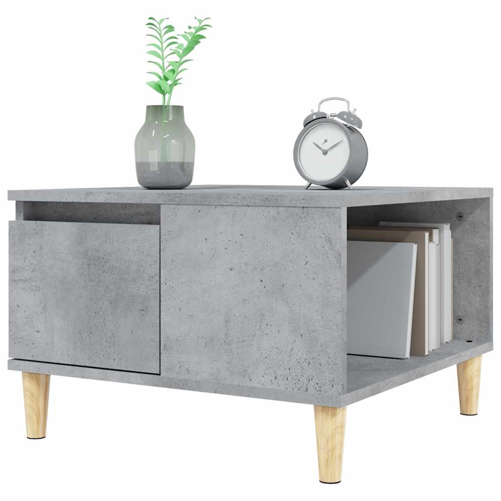 vidaXL Table basse gris Sonoma 55x55x36,5 cm en bois d'ingénierie