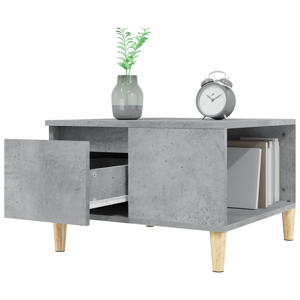 vidaXL Table basse gris Sonoma 55x55x36,5 cm en bois d'ingénierie