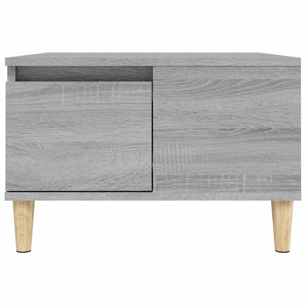 vidaXL Table basse gris Sonoma 55x55x36,5 cm en bois d'ingénierie