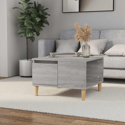 vidaXL Table basse gris Sonoma 55x55x36,5 cm en bois d'ingénierie