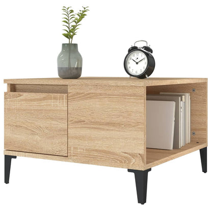 vidaXL Table basse chêne Sonoma 55x55x36,5 cm bois d'ingénierie