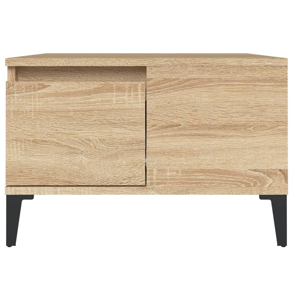 vidaXL Table basse chêne Sonoma 55x55x36,5 cm bois d'ingénierie