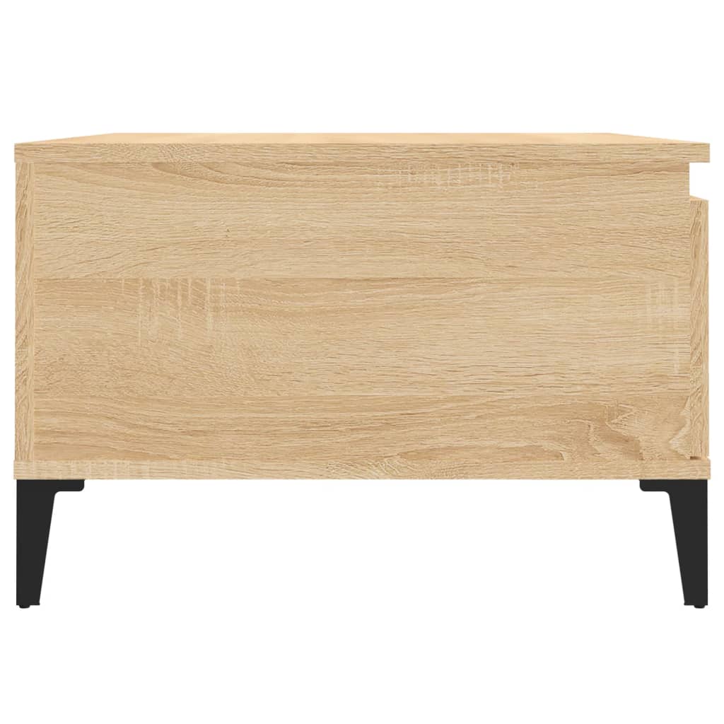 vidaXL Table basse chêne Sonoma 55x55x36,5 cm bois d'ingénierie