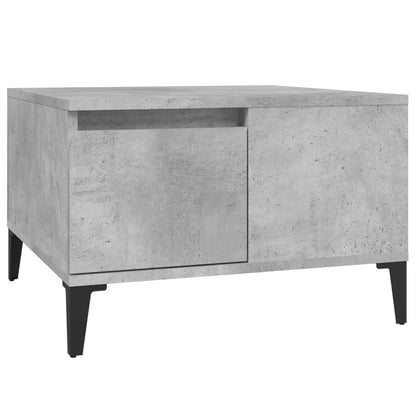 vidaXL Table basse gris béton 55x55x36,5 cm Bois d'ingénierie