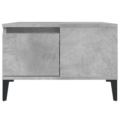 vidaXL Table basse gris béton 55x55x36,5 cm Bois d'ingénierie