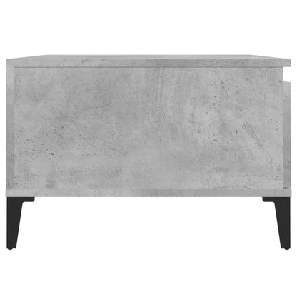vidaXL Table basse gris béton 55x55x36,5 cm Bois d'ingénierie