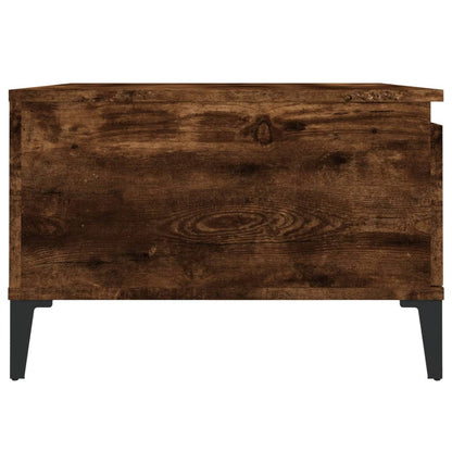 vidaXL Table basse chêne fumé 55x55x36,5 cm bois d'ingénierie
