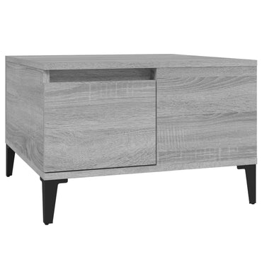 vidaXL Table basse gris Sonoma 55x55x36,5 cm en bois d'ingénierie