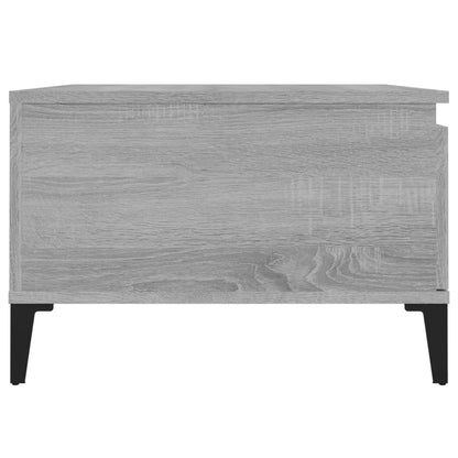 vidaXL Table basse gris Sonoma 55x55x36,5 cm en bois d'ingénierie