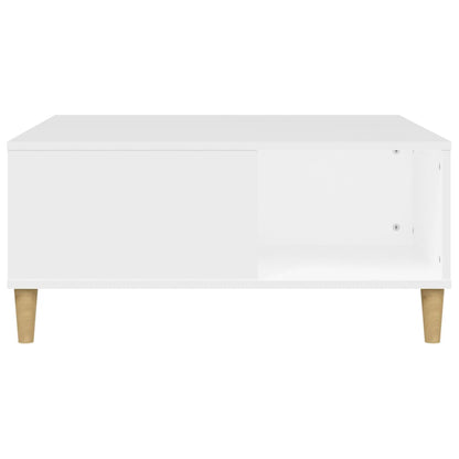 vidaXL Couchtisch Weiß 80x80x36,5 cm Holzwerkstoff