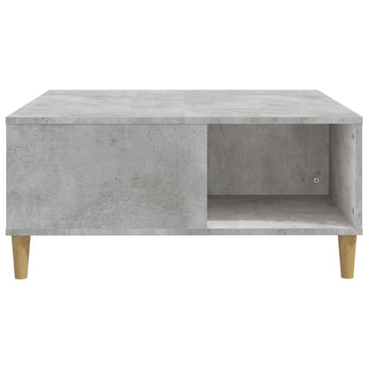 vidaXL Table basse gris béton 80x80x36,5 cm Aggloméré