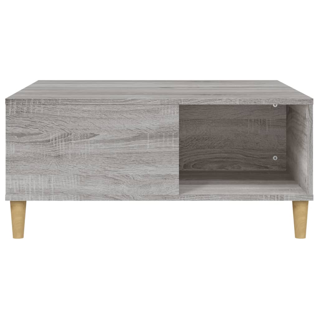 vidaXL Table basse gris Sonoma 80x80x36,5 cm Aggloméré