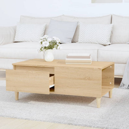vidaXL Table basse chêne Sonoma 90x50x36,5 cm aggloméré