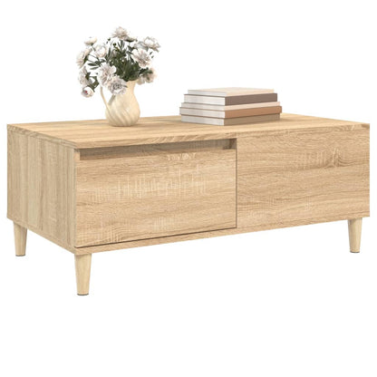 vidaXL Table basse chêne Sonoma 90x50x36,5 cm aggloméré