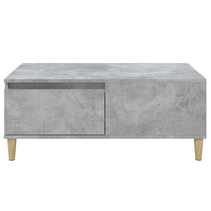 vidaXL Table basse gris béton 90x50x36,5 cm Aggloméré