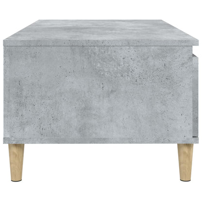 vidaXL Table basse gris béton 90x50x36,5 cm Aggloméré