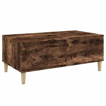 vidaXL Table basse chêne fumé 90x50x36,5 cm bois d'ingénierie
