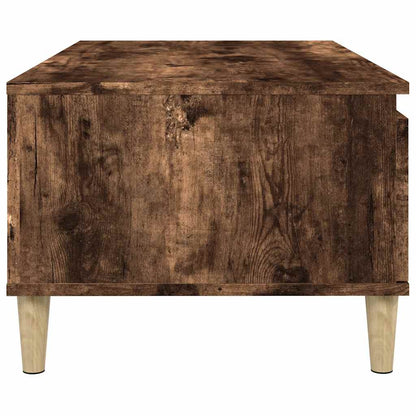 vidaXL Table basse chêne fumé 90x50x36,5 cm bois d'ingénierie