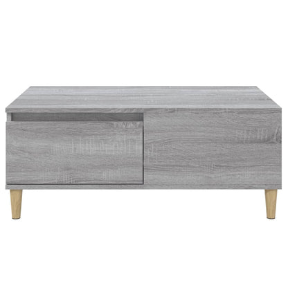 vidaXL Table basse gris sonoma 90x50x36,5 cm en bois d'ingénierie