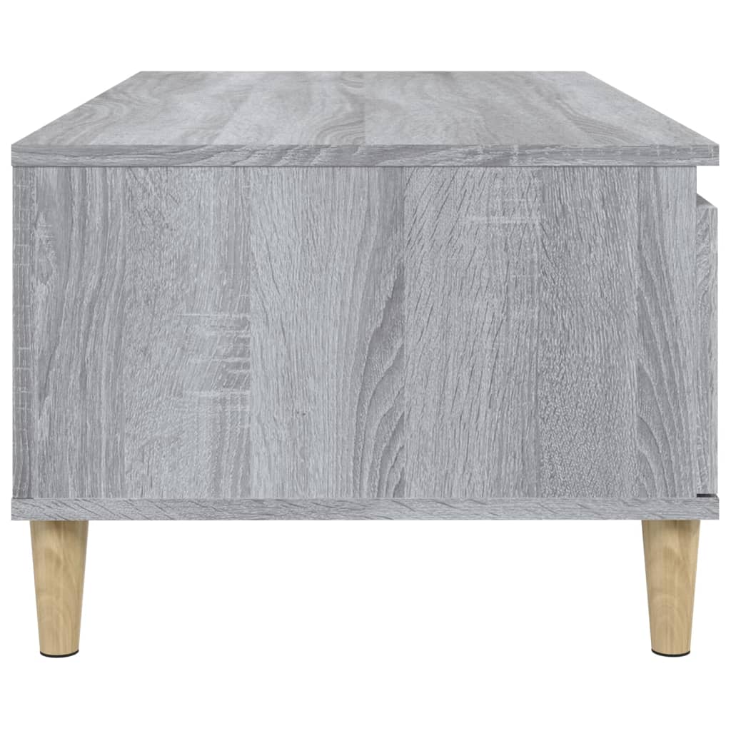 vidaXL Table basse gris sonoma 90x50x36,5 cm en bois d'ingénierie